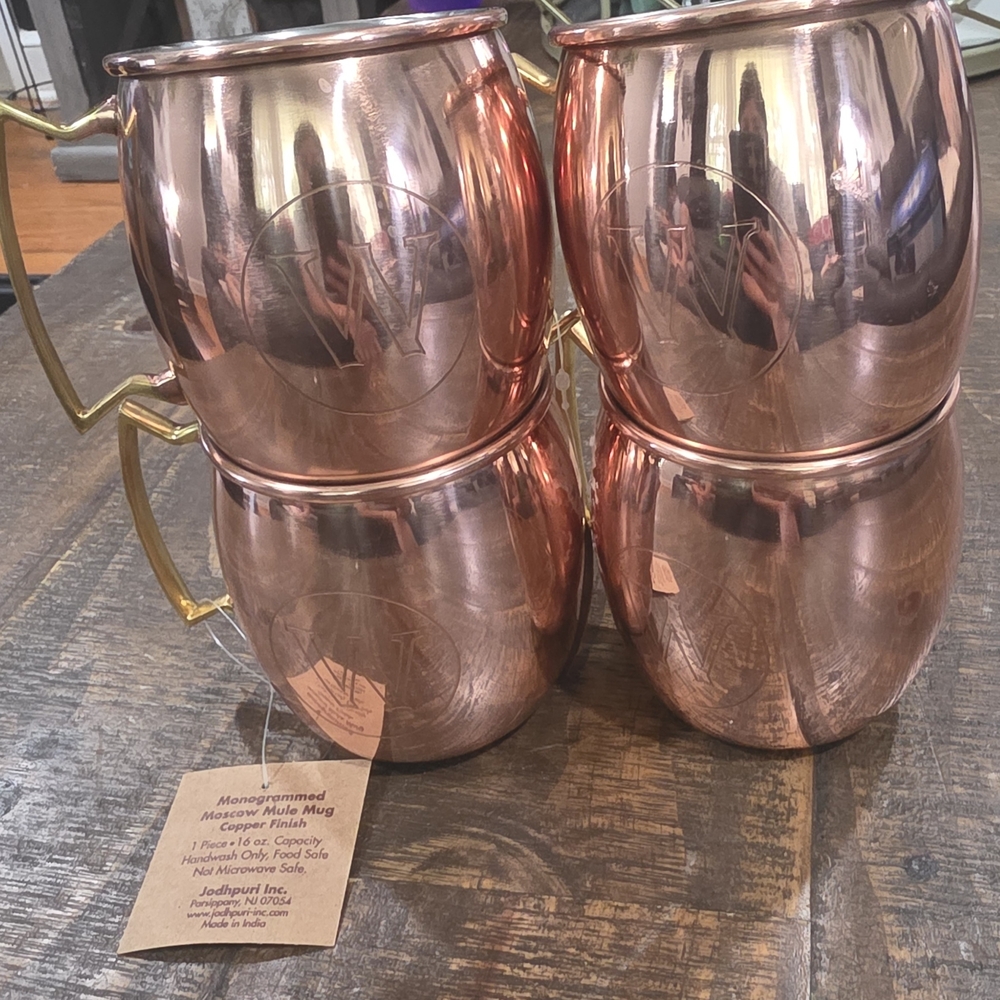 Copper Moscow Mule Mugs Set